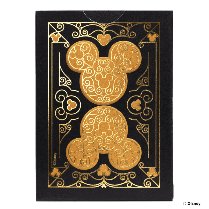 1pc Disney Black & Gold Mickey Playing Cards_3