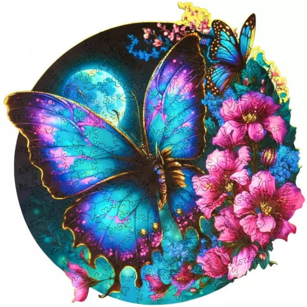 200pc Wooden Jigsaw Butterfly