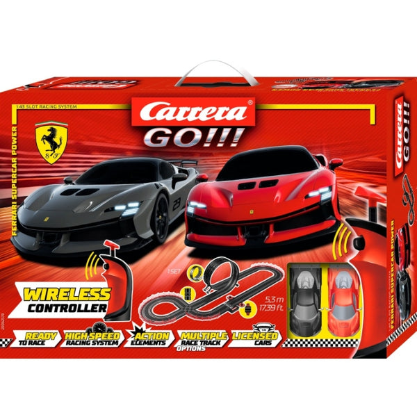 1/43 Ferrari Supercar Power (Wireless) GO!!! Slot Car Sets