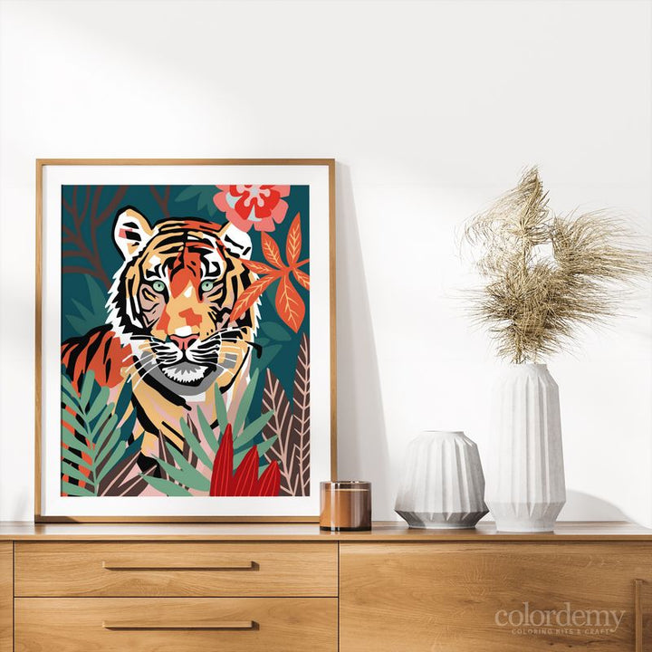 Paint by Numbers Kit: Wild Serenity: Matisse-Style Tiger_2