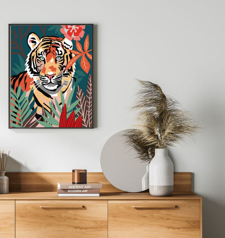 Paint by Numbers Kit: Wild Serenity: Matisse-Style Tiger_3