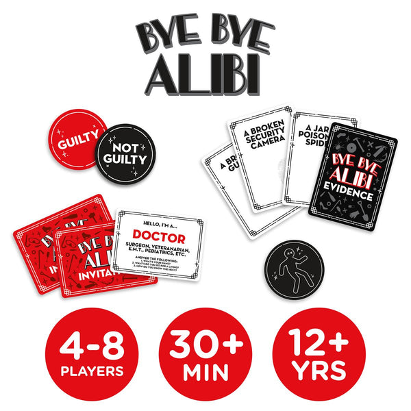 Bye Bye Alibi Card Game