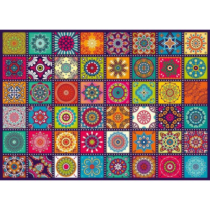 1000pc Ornamental Squares Jigsaw Puzzle