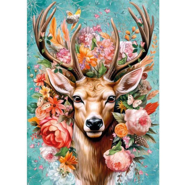 1000pc Flower Deer Jigsaw Puzzle