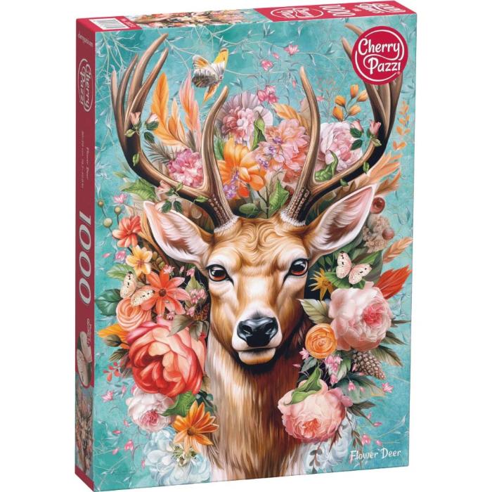 1000pc Flower Deer Jigsaw Puzzle