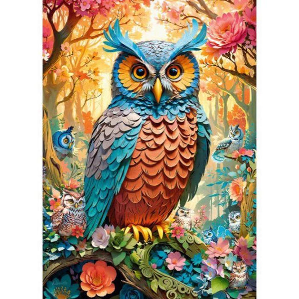 1000pc Quilled Owl Jigsaw Puzzle