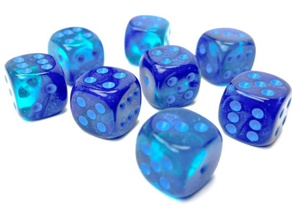 26863 Gemini 12mm d6 BlueBlue/Light Blue Luminary Block 36