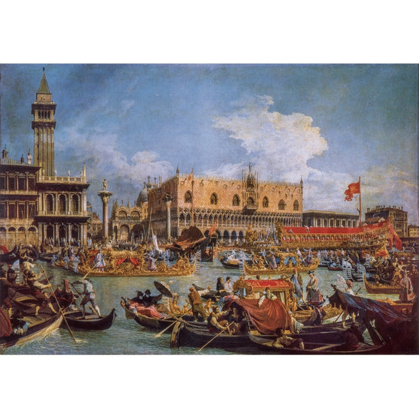 1000pc Museum: Return of the Bucentaur at the Molo on Ascension Day (Canaletto)_1