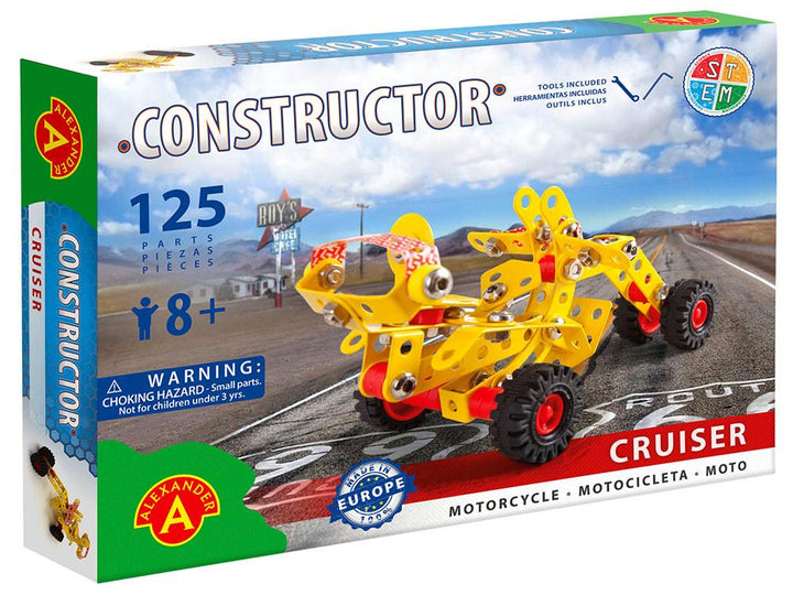 125pc Cruiser Motorcycle Constructor Kit