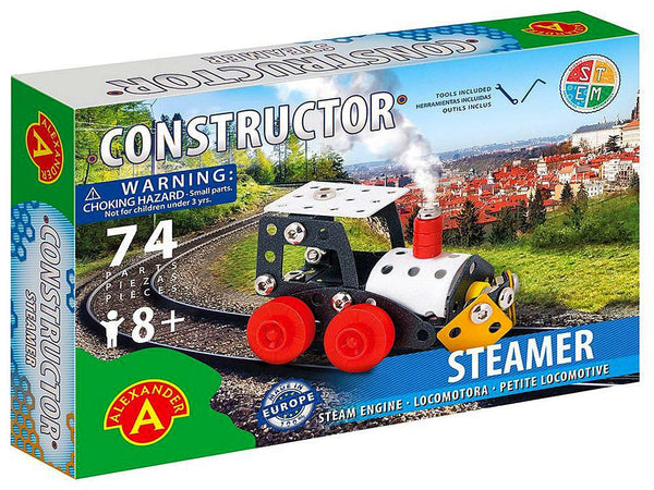 74pc Steamer Steam Train Constructor Kit