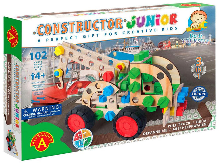 102pc Junior Crane Truck 3-in-1 Constructor Kit