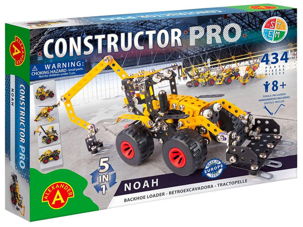 434pc Noah Backhoe Loader 5-in-1 Constructor Kit