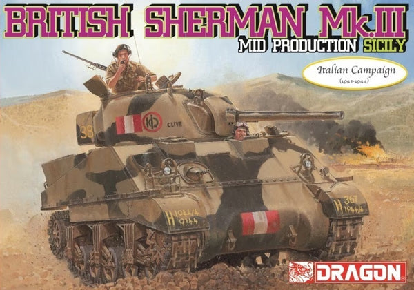 1/35 Sherman Mk.III Mid Production Plastic Model Kit