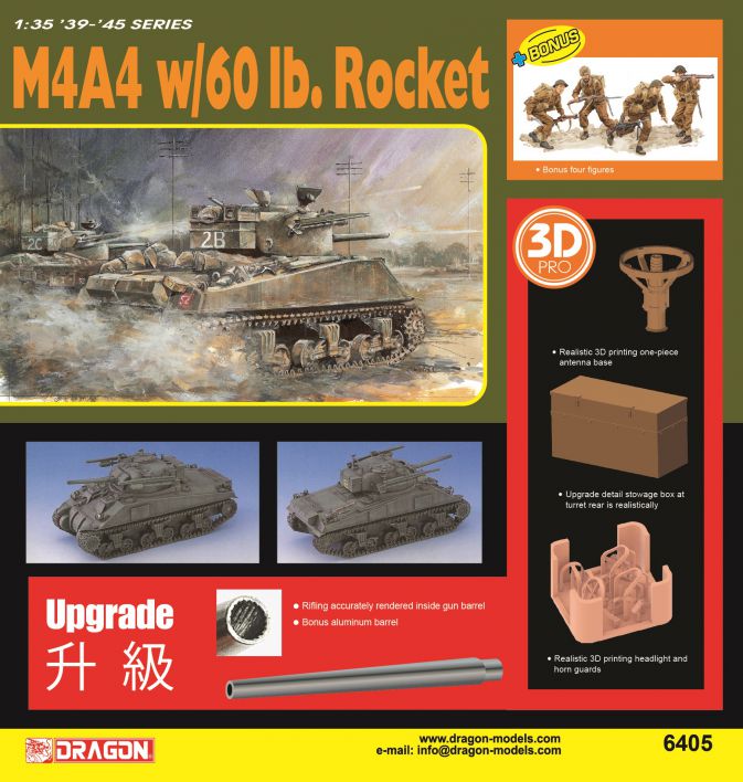 1/35 M4A4 with 60lb Rocket Plastic Model Kit