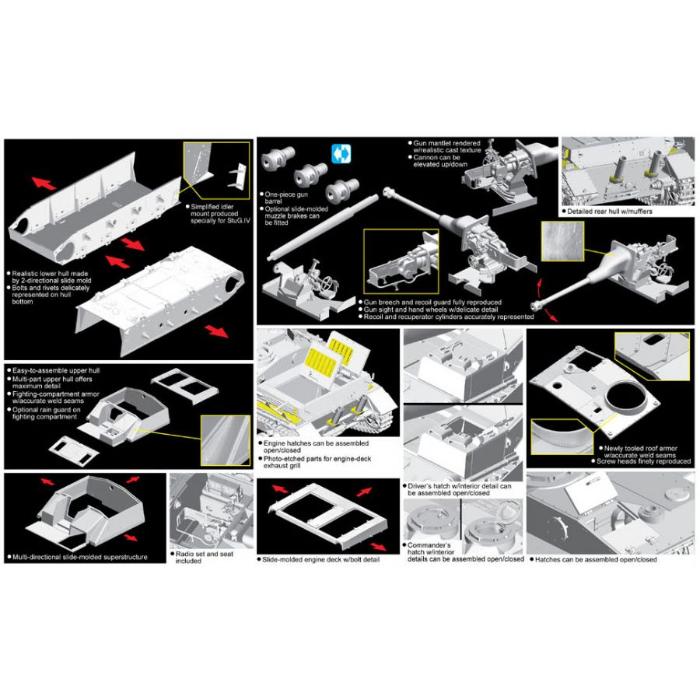 Dragon 6612 1/35 Sd.Kfz.167 StuG.IV LATE PRODUCTION SMART KIT