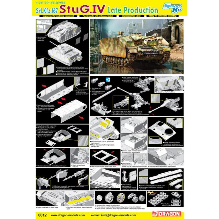 Dragon 6612 1/35 Sd.Kfz.167 StuG.IV LATE PRODUCTION SMART KIT