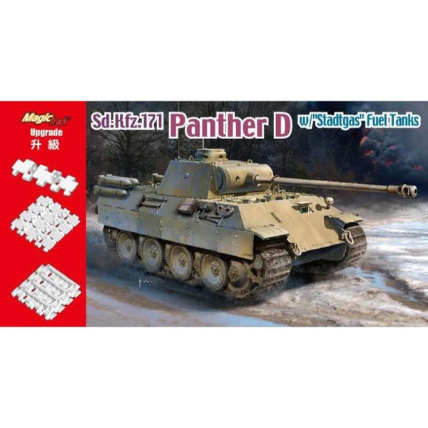 6881 1/35 Panther D w/  Stadtgas   Fuel Tanks Magic Track included Plastic Model Kit