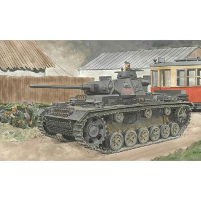 6954 1/35 Pz.Kpfw.III Ausf.J Initial Production / Early Production 2 in 1 Plastic Model Kit