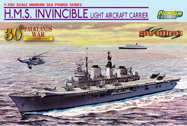 1/700 H.M.S. Invincible Light Aircraft Carrier (Falklands War 30th Anniversary)