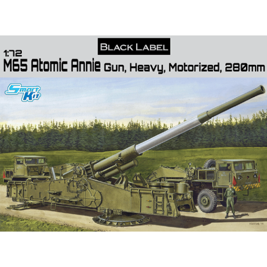 image1_1/72 M65 Atomic Annie Gun Heavy Motorized 280mm Plastic Model Kit