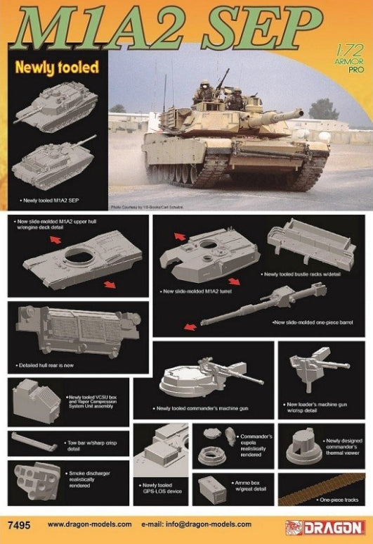 Image2_1/72 M1A2 Sep Plastic Model Kit