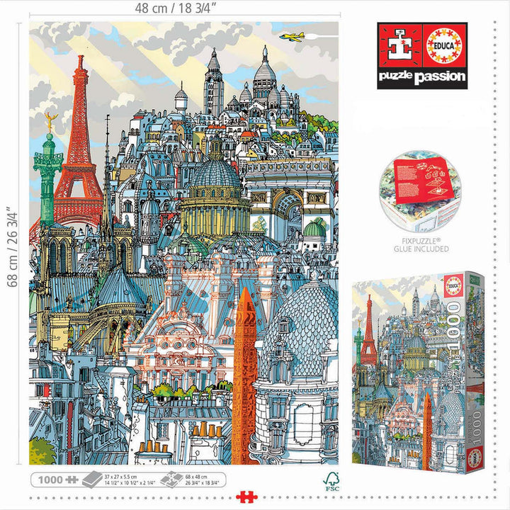 1000pc Paris Carlo Stanga Puzzle_3