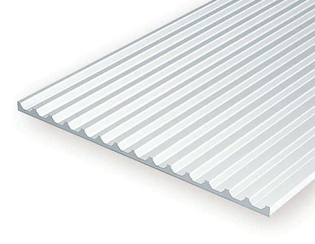 14544 White Polystyrene Board and Batten Sheet 0.125 x 12 x 24   / 3.2mm x 30cm x 61cm