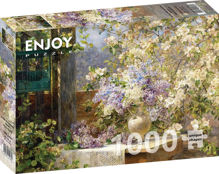 1000pc Marie Egner: In the Blossoming Bower Jigsaw Puzzle