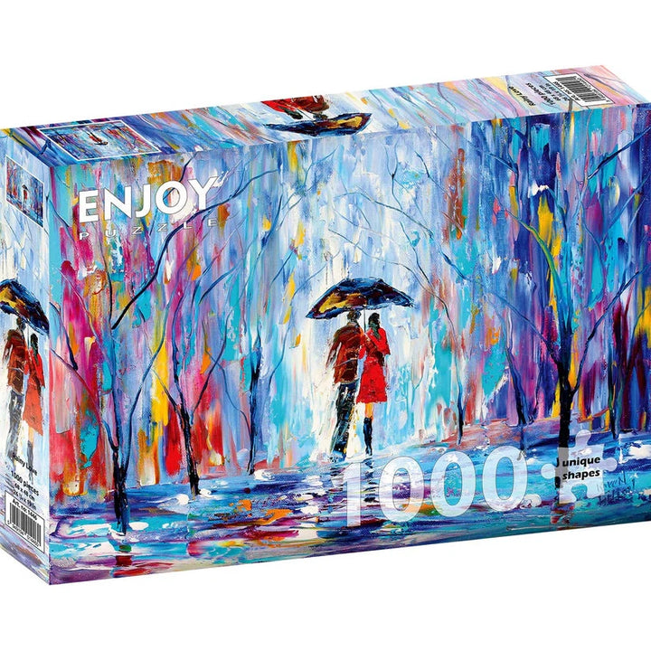 1000pc Rainy Love Jigsaw Puzzle