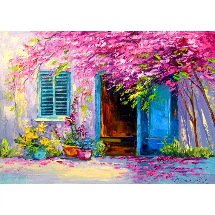 1000pc Blooming Courtyard Jigsaw Puzzle