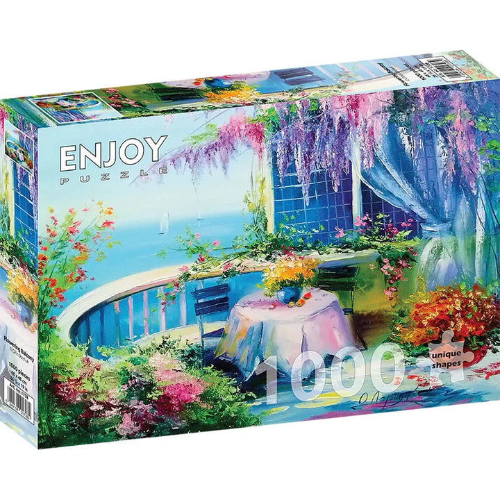 1000pc Flowering Balcony Jigsaw Puzzle