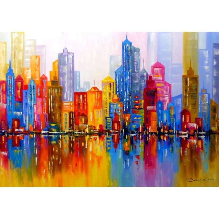 1000pc Rainbow City Jigsaw Puzzle