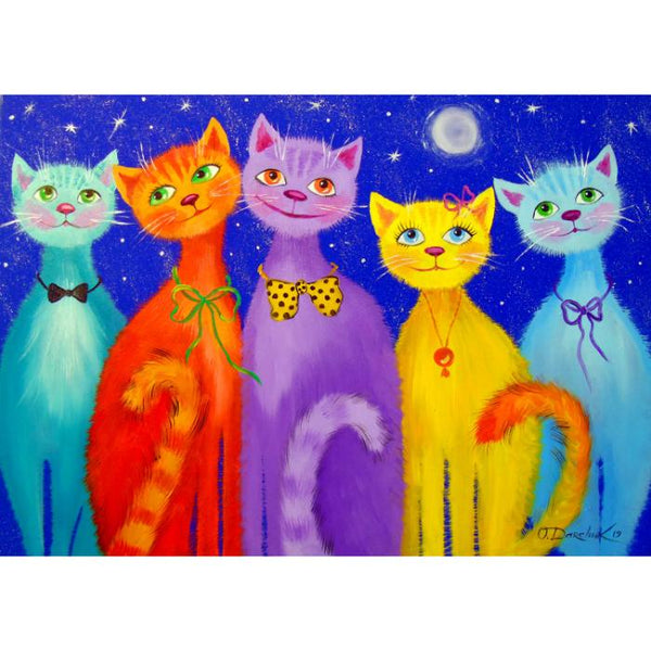 1000pc Smiling Cats Jigsaw Puzzle