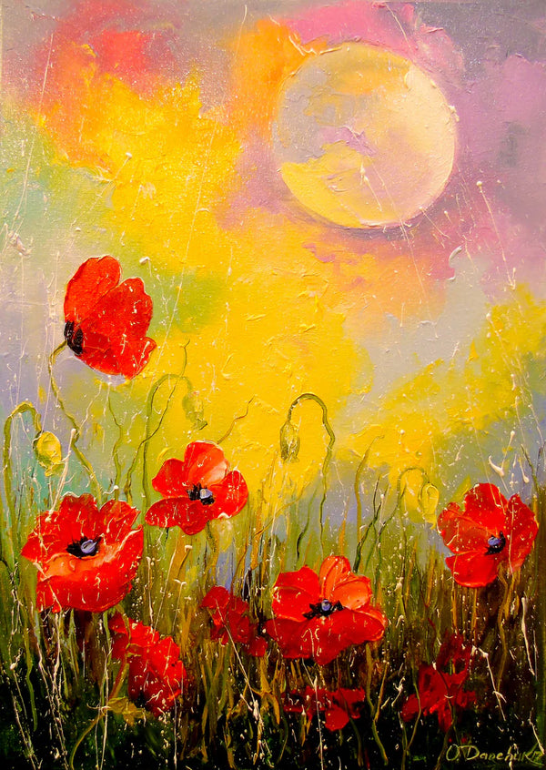 1000pc Poppies in the Moonlight Jigsaw Puzzle