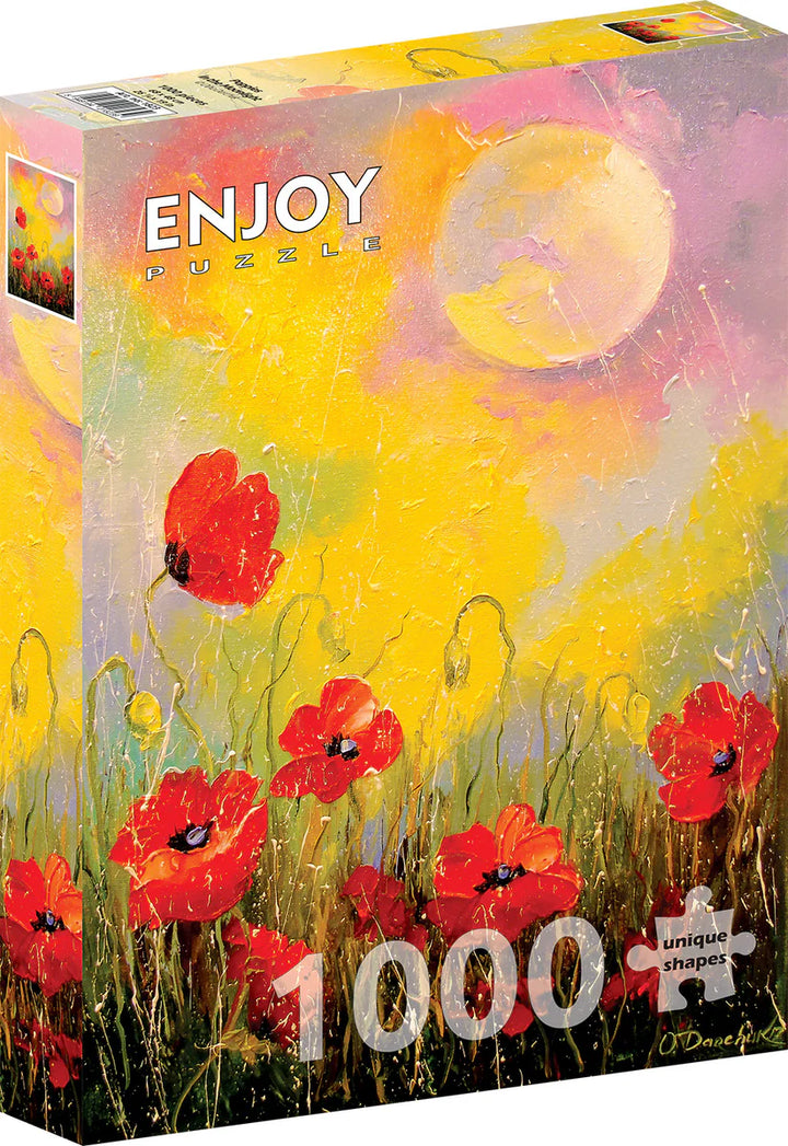 1000pc Poppies in the Moonlight Jigsaw Puzzle