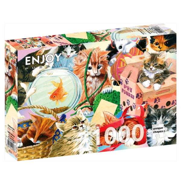 1000pc Curious Cats Jigsaw Puzzle