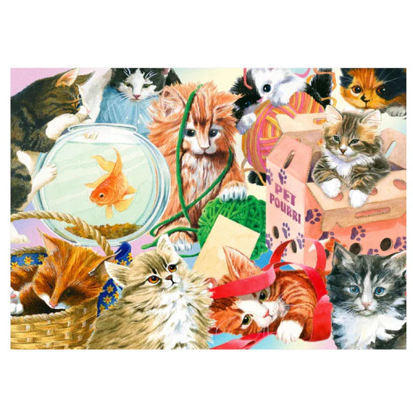 1000pc Curious Cats Jigsaw Puzzle