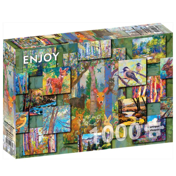 1000pc Woodland Collage Jigsaw Puzzle