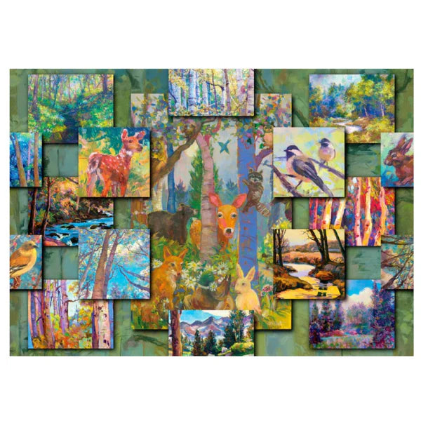 1000pc Woodland Collage Jigsaw Puzzle