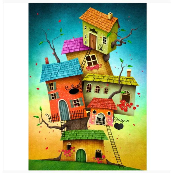 1000pc Fairy Tale Houses Jigsaw Puzzle