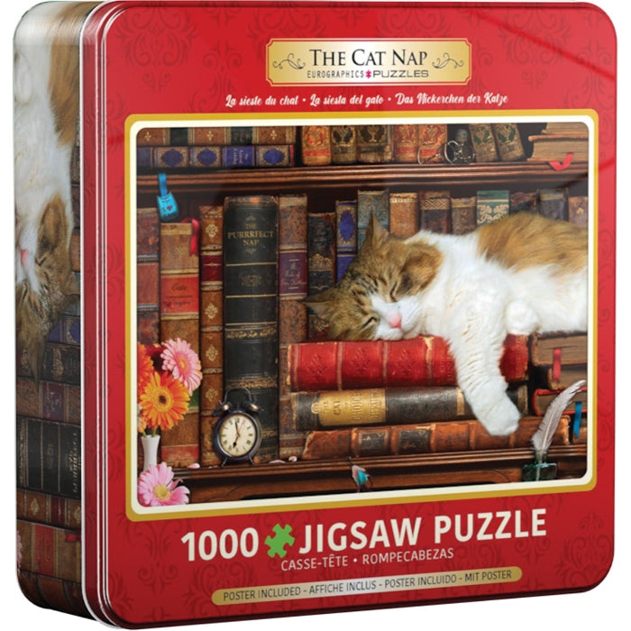 1000pc Cat Nap Tin Puzzle