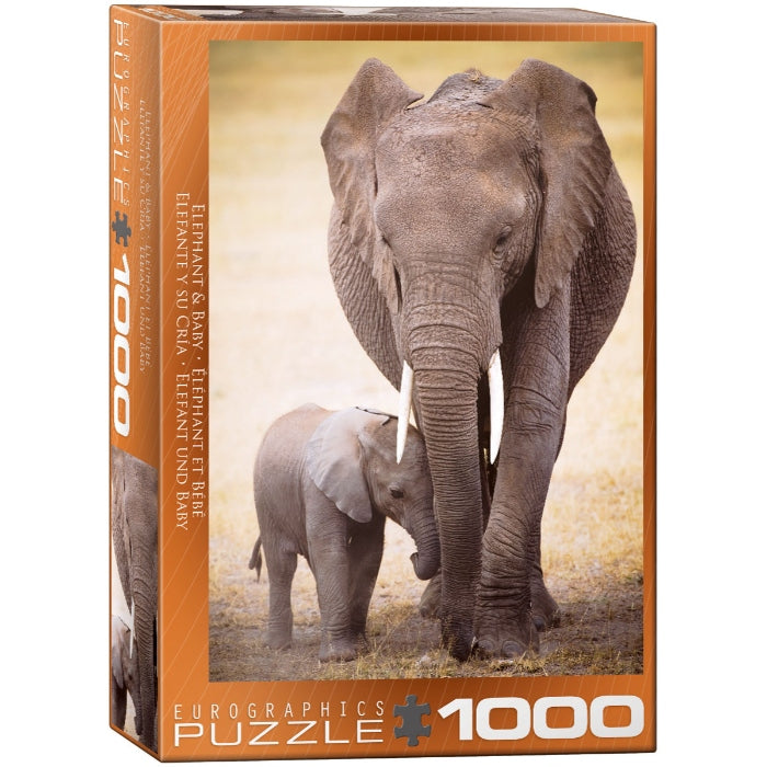 1000pc Elephant & Baby Puzzle