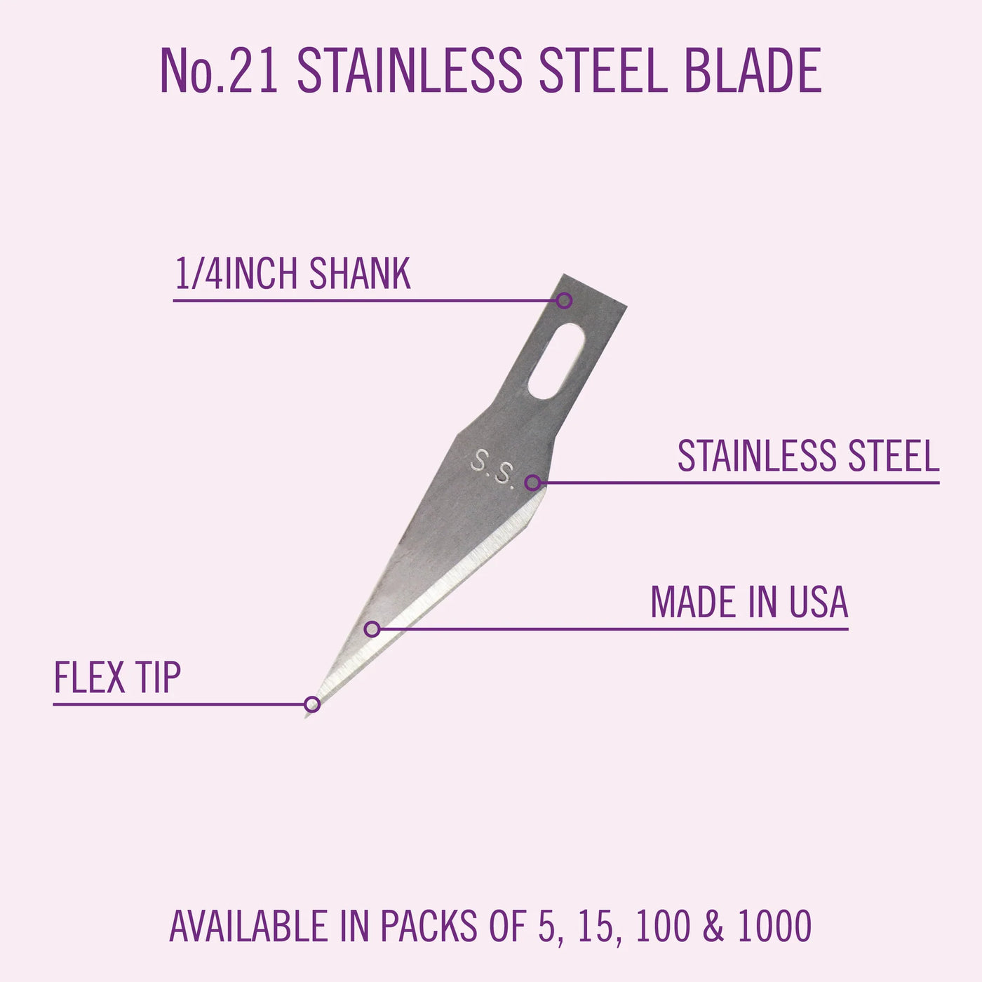 11 Stainless Steel Blade  5 pcs.