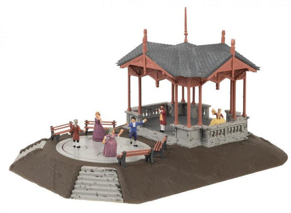 HO Music Pavilion with Dancing Figures