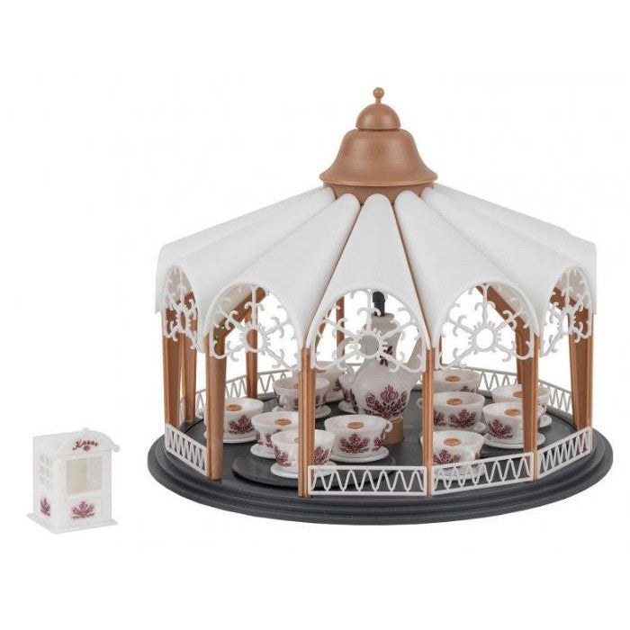 HO Dog Rose Coffee Cups Carousel