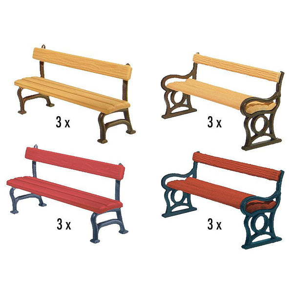 HO Park Benches 12