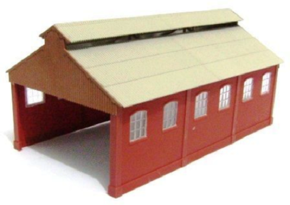 HO Engine Shed Old Style Two Stall Kit