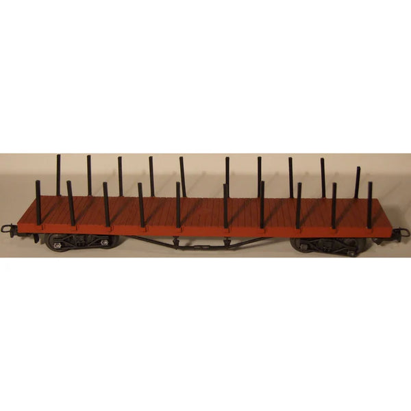 HO Flat Car Kit - Red Oxide