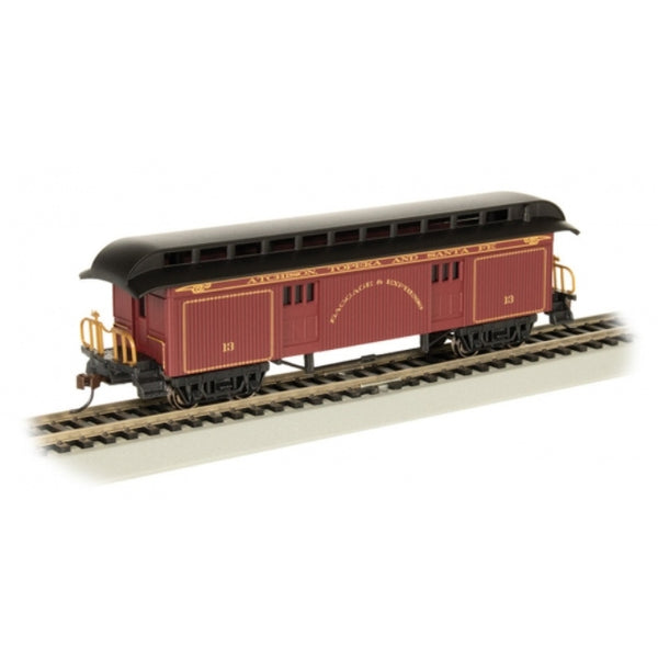 HO Wooden Clerestory Baggage Car Red