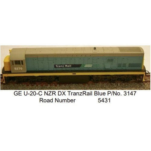 HO GE U-20-C NZR DX TranzRail Blue 5431